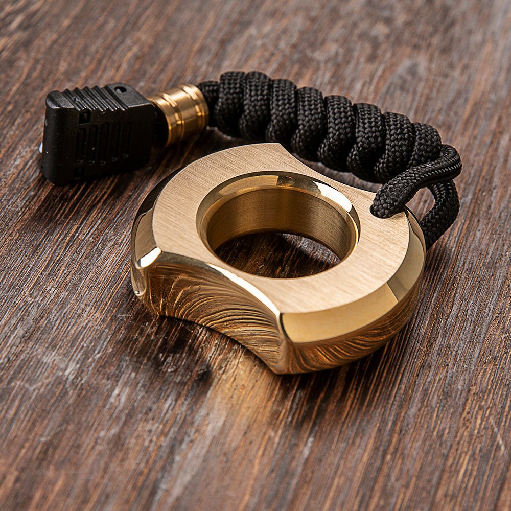 Mens Brass Rings Full Brass - Cakra EDC Gadgets