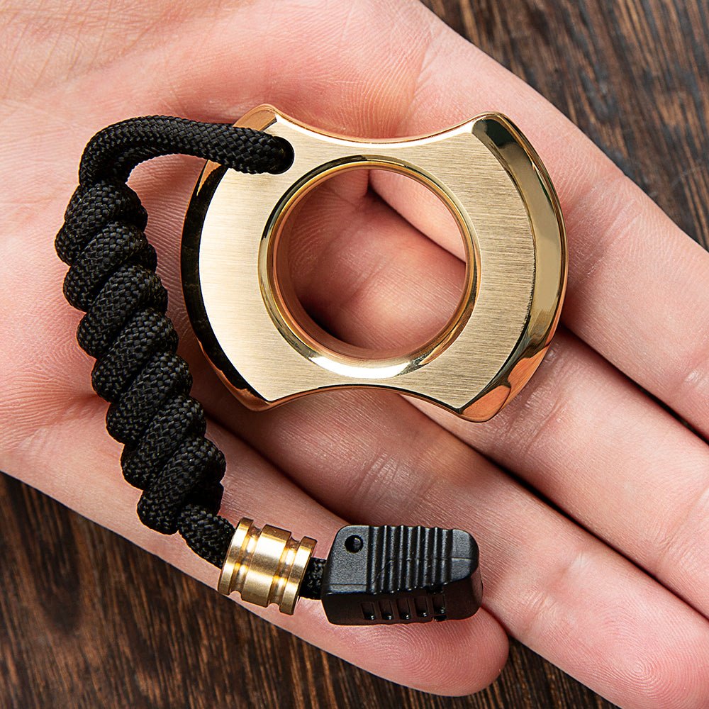 Mens Brass Rings Full Brass - Cakra EDC Gadgets