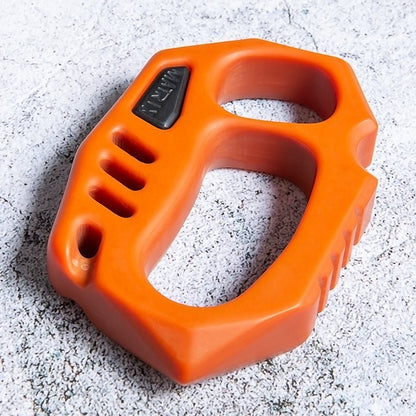 Orange Plastic Knuckle Duster - Cakra EDC Gadgets - Cakra EDC Gadgets