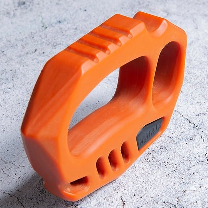 Orange Plastic Knuckle Duster - Cakra EDC Gadgets - Cakra EDC Gadgets