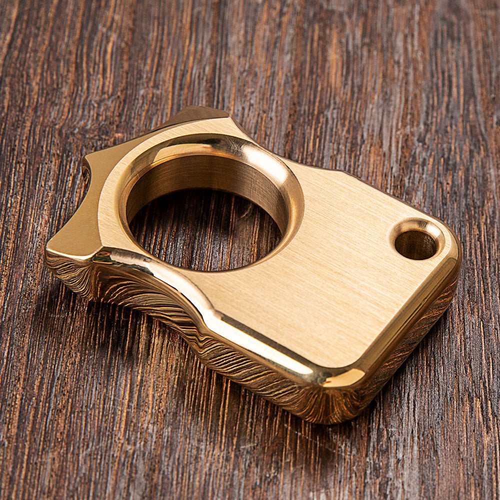 Spike Ring Self Defense Full Brass - Cakra EDC Gadgets