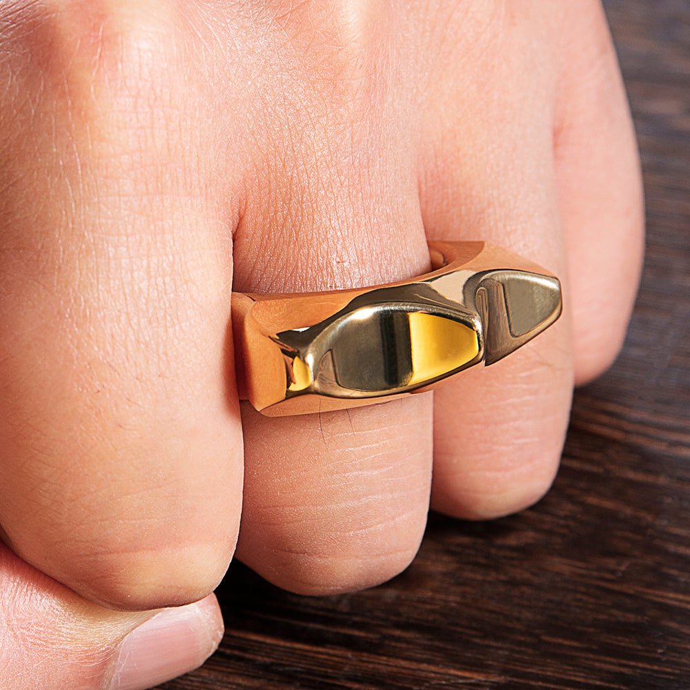 Spike Ring Self Defense Full Brass – Cakra EDC Gadgets