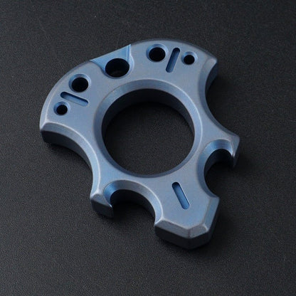 Titanium Alloy Wasteland Style One Finger Knuckle Duster - Cakra EDC Gadgets