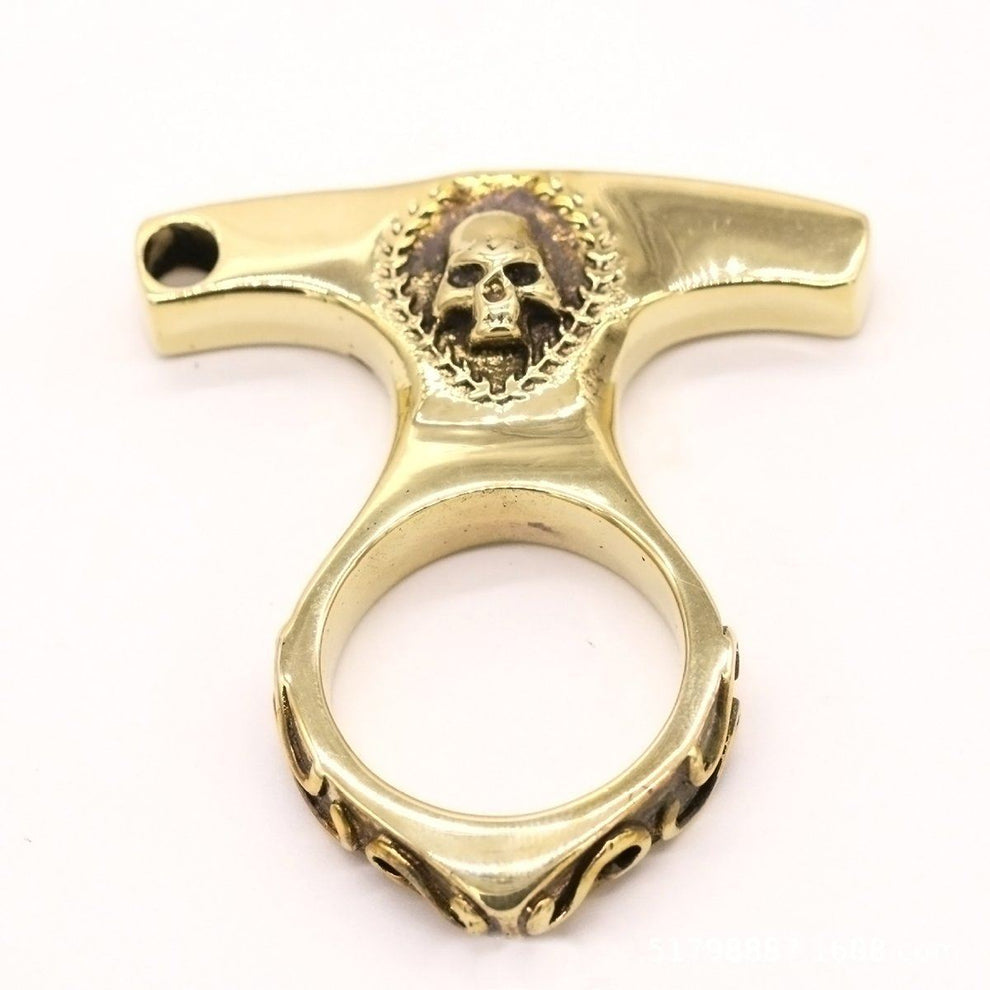 Real Brass Knuckles Keychain Cakra EDC Gadgets