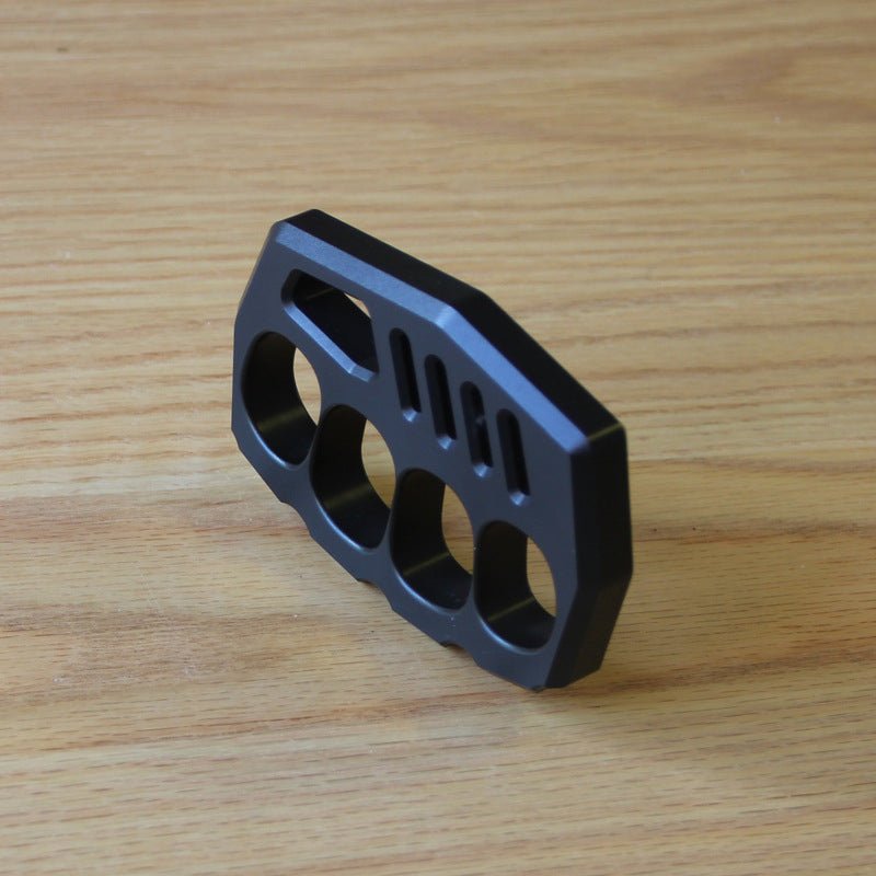 Metal Rings Knuckles Self Defense Knuckle Rings Black Aluminium Alloy Light - Cakra EDC Gad ...