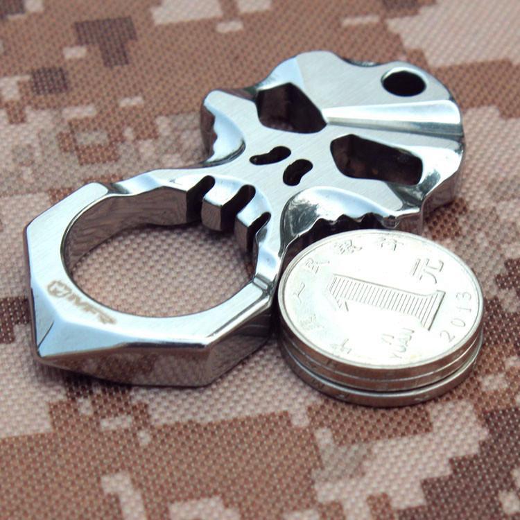 Skull 9R18MOV Stainless Steel Self Defense Keychain Tool – Cakra
