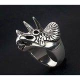 Triceratops Full Stainless Steel Spiked Self Defense Ring - Cakra EDC Gadgets