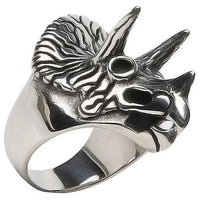 Triceratops Full Stainless Steel Spiked Self Defense Ring - Cakra EDC Gadgets