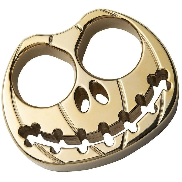 Full Brass Pumpkin Face Two Finger Brass Knuckles – Cakra EDC Gadgets