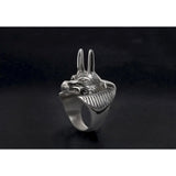 Wolf Head Full Stainless Steel Women's Self Defense Ring - Cakra EDC Gadgets