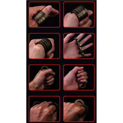 Zinc Alloy Folding Brass Knuckles Self Defense Tools For Women - Cakra EDC Gadgets